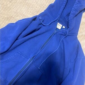 TNA Cozy Fleece Zip-Up in Blue